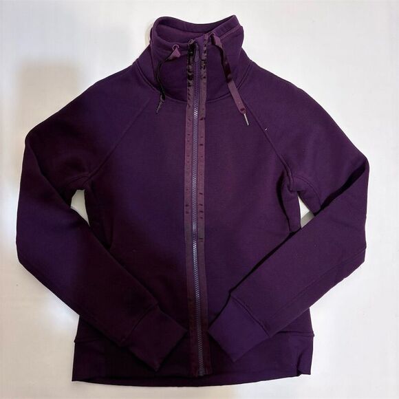lululemon athletica Jackets & Blazers - Lululemon Womens Purple Zip Up Fleece Jacket Size 4